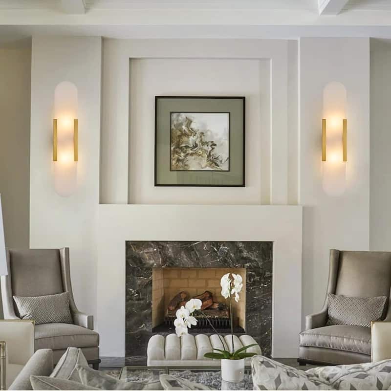 Led bedroom light gold vanity light metal wall light