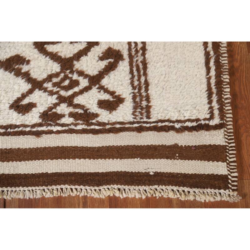Anatolian Natural Dye Turkish Runner Rug Hand-knotted Wool Carpet - 3'3"x 12'0"