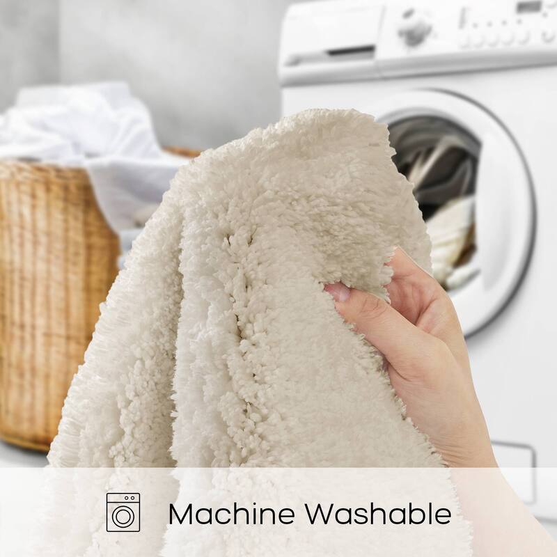 Madison Park Signature Marshmallow Bath Rug