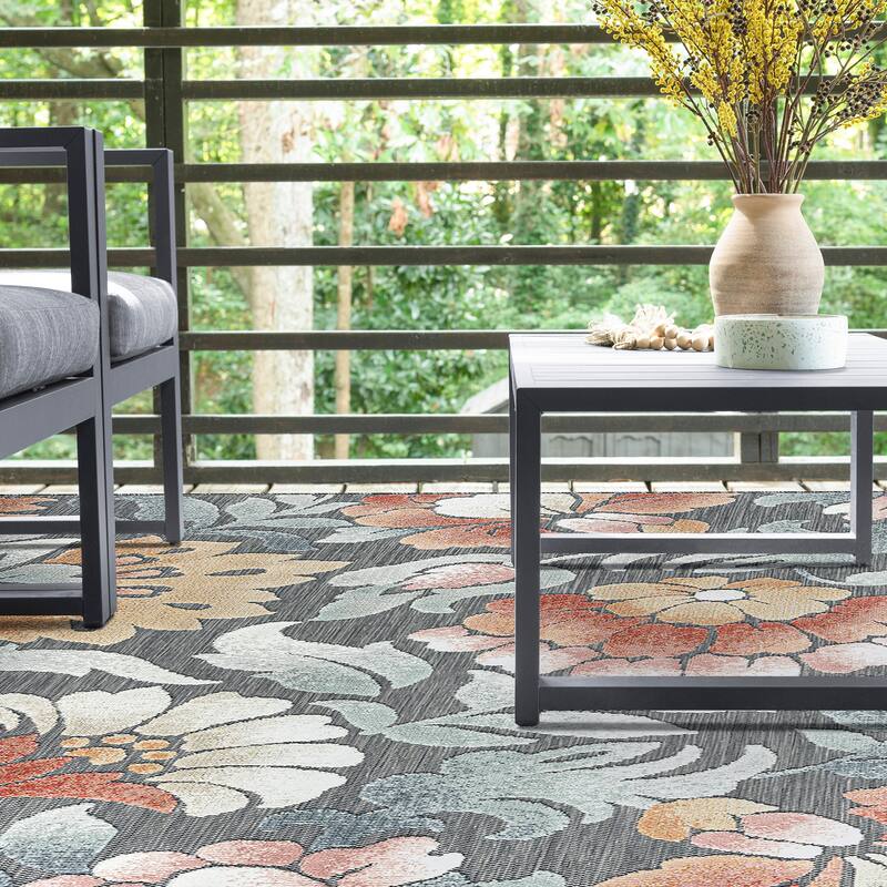 Tropicana Tropical Floral Indoor/Outdoor Area Rug