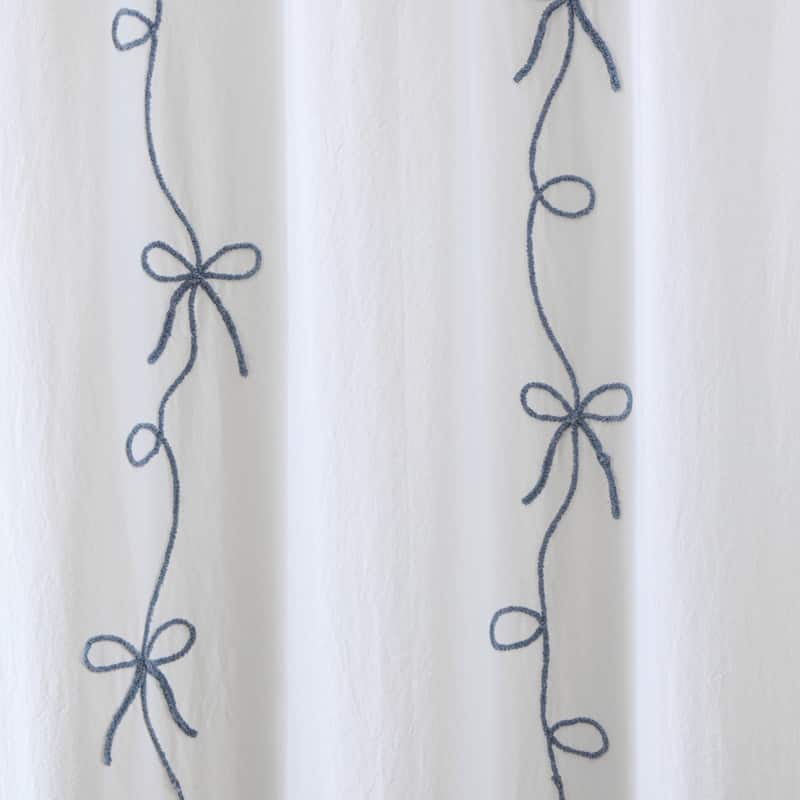 Peri Home Sasha Bows Shower Curtain
