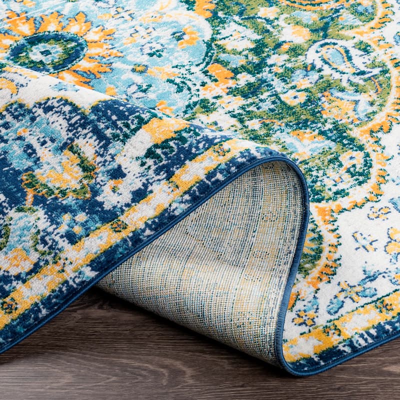 Livabliss Kimaree Bright Boho Medallion Area Rug