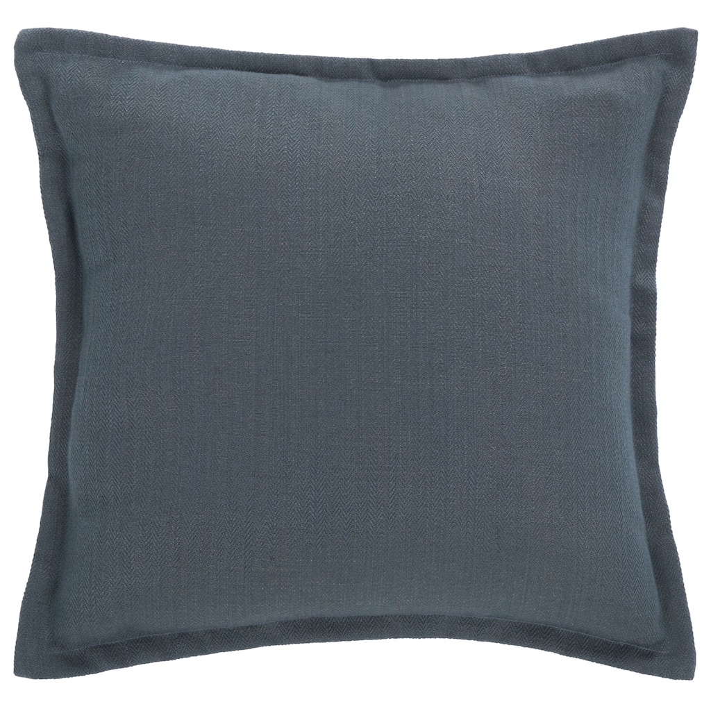 SAFAVIEH Home Evie 18-inch Square Blue Cotton Blend Decorative Throw Pillow