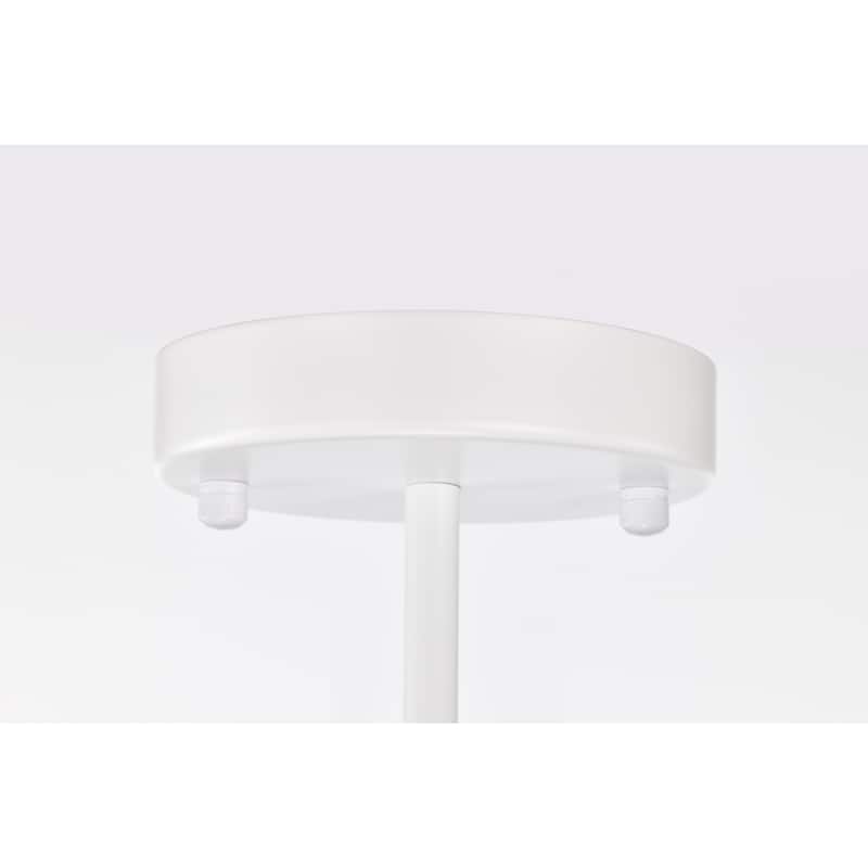 Arni 16 Inch Pure White Beads Bohemian Pendant 3-Light