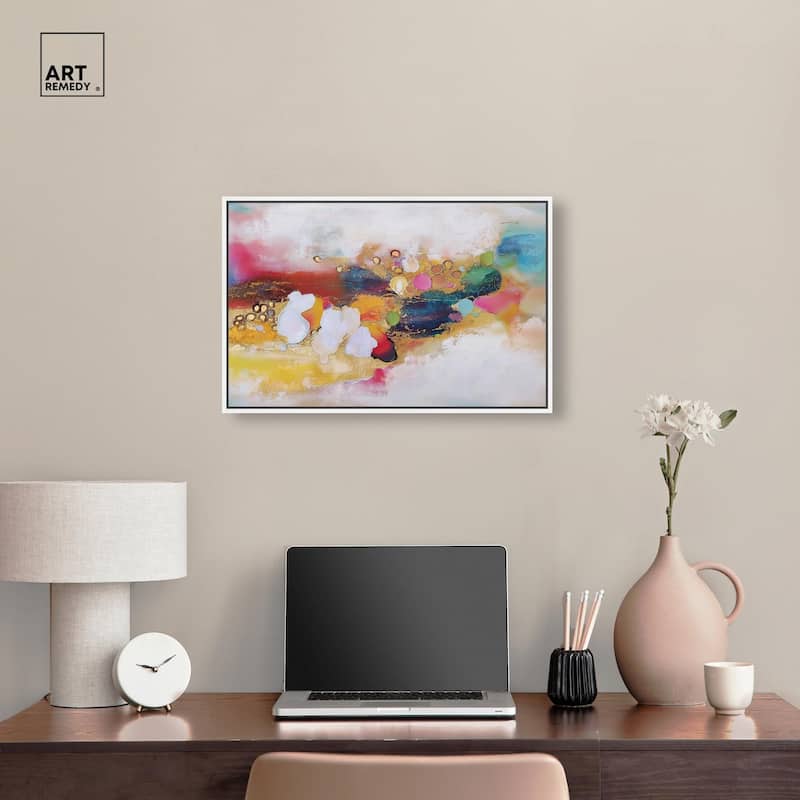 Vibrant Dabs I Canvas by Art Remedy