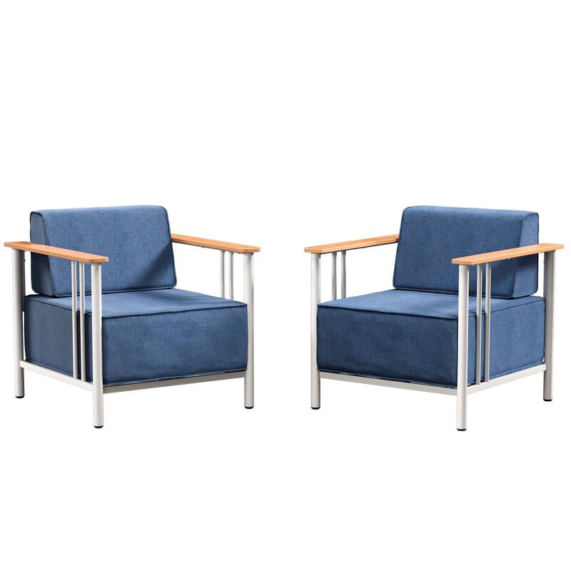 Outdoor Patio Funiture Set with Extra-Thick Seat cushion