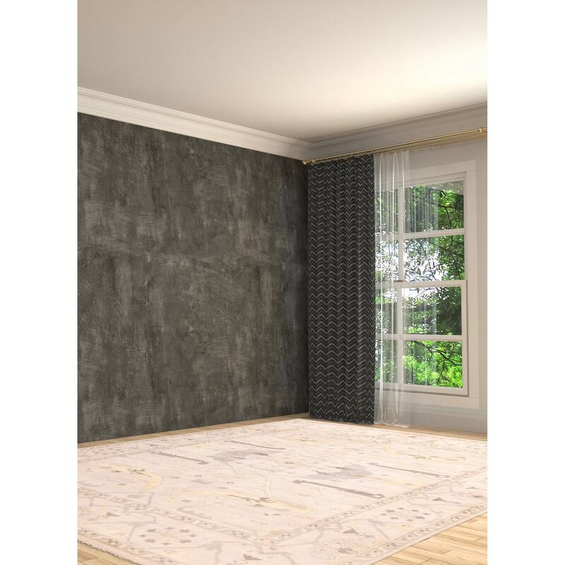 ECARPETGALLERY Hand-knotted Royal Oushak Light Grey Wool Rug - 10'2 x 13'11