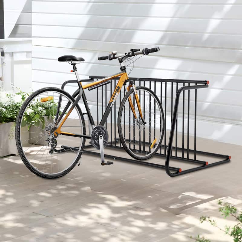 GDFStudio - Rylan Bike Rack Modern Metal Double-Sided Freestanding Floor Storage - N/A