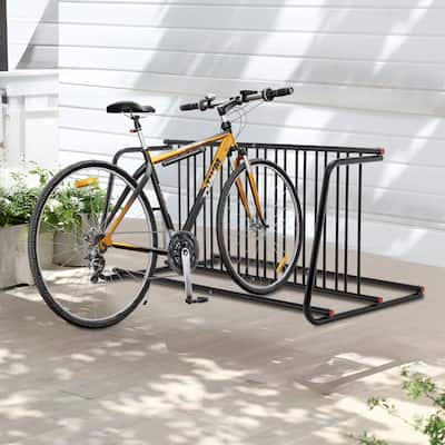 GDFStudio - Rylan Bike Rack Modern Metal Double-Sided Freestanding Floor Storage - N/A