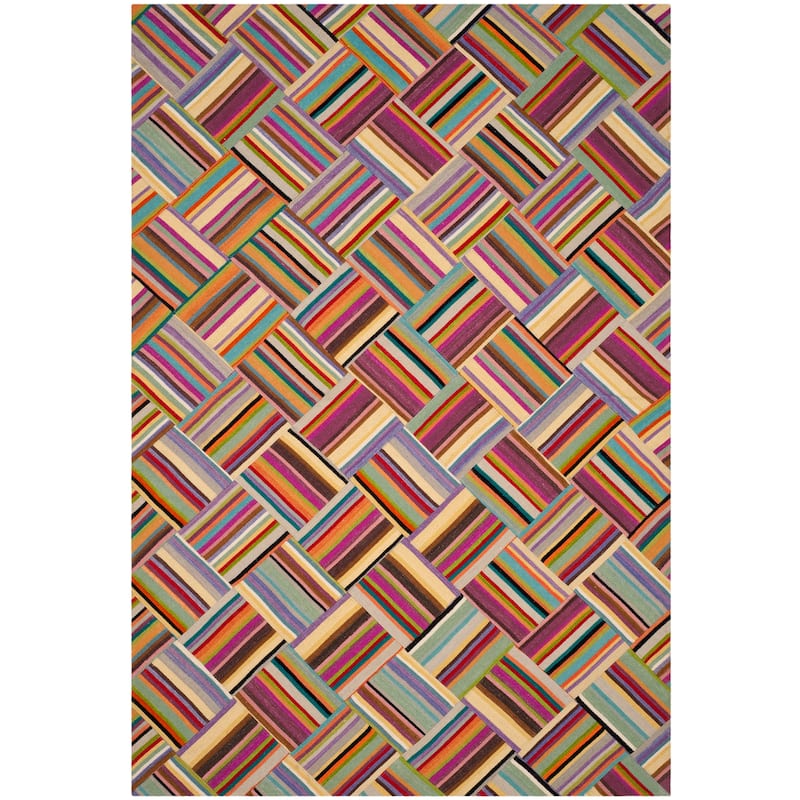 SAFAVIEH Handmade Straw Patch Sunshine Modern Wool Rug