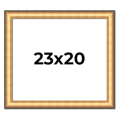 23x20 Frame Gold Plein Aire Solid Wood Picture Frame Width 2 Inches |