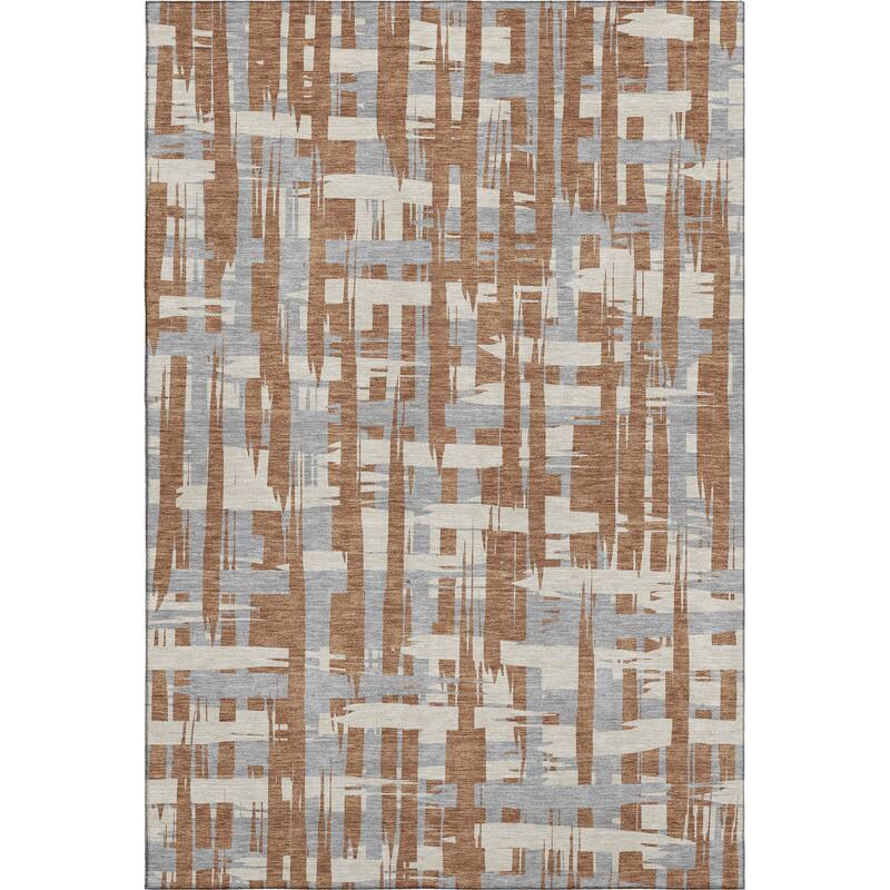 Premium Washable Super Soft Contemporary Plaid Mayfield Rug
