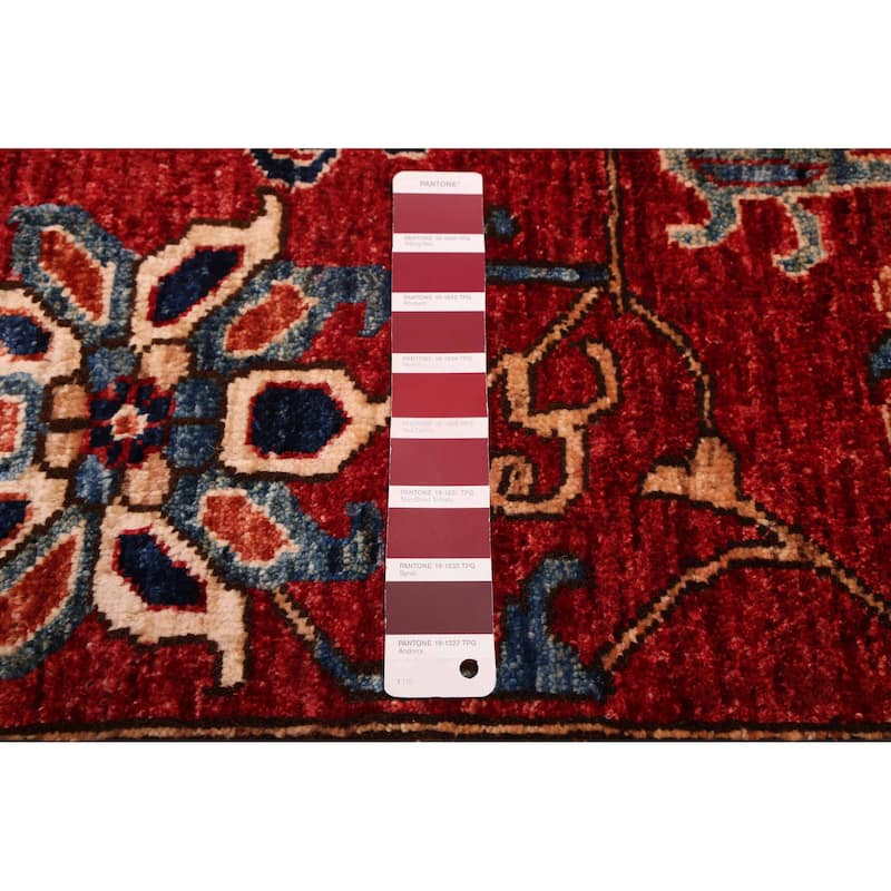 ECARPETGALLERY Hand-knotted Aryana Red Wool Rug - 5'7 x 7'7