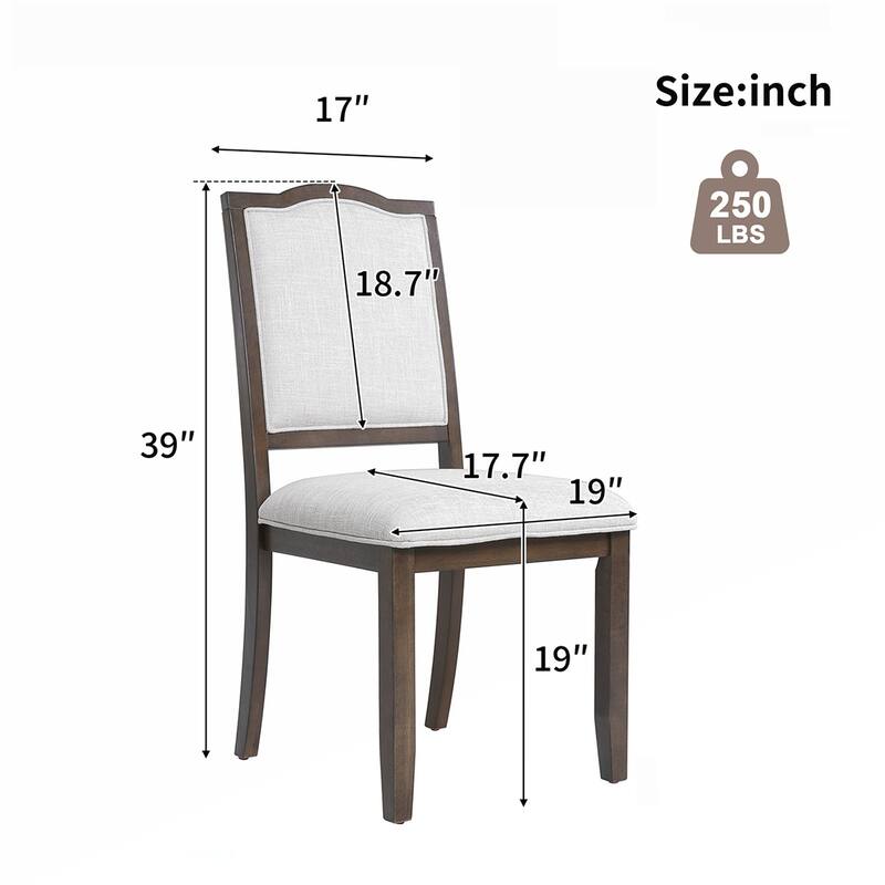 4PCS Wooden Dining Chair
