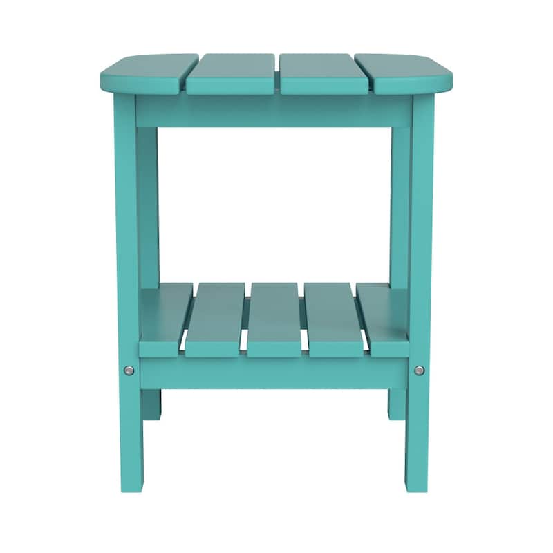Commercial Grade All-Weather Adirondack Style Patio Side Table