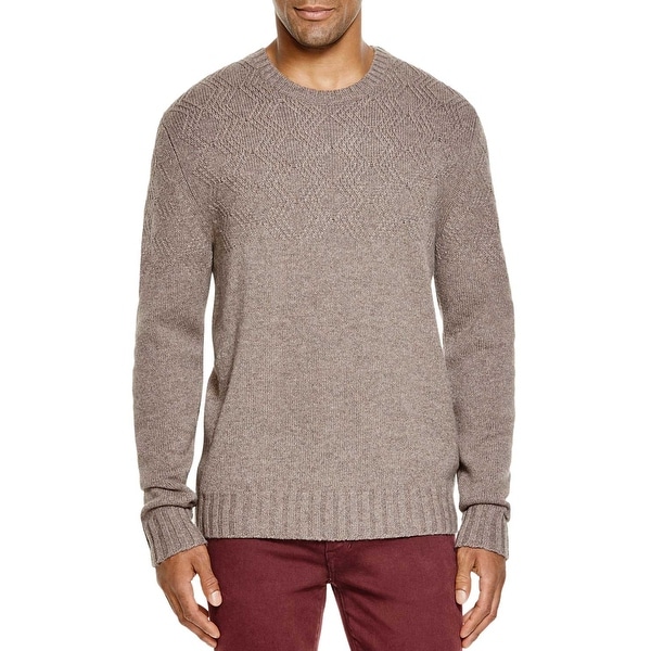 Bloomingdales Mens 2 Ply Cashmere Diamond Pattern Sweater X Large Toasted Almond Bloomingdales Mens 2 Ply Cashmere Diamond Pattern Sweater X Large Toasted Almond