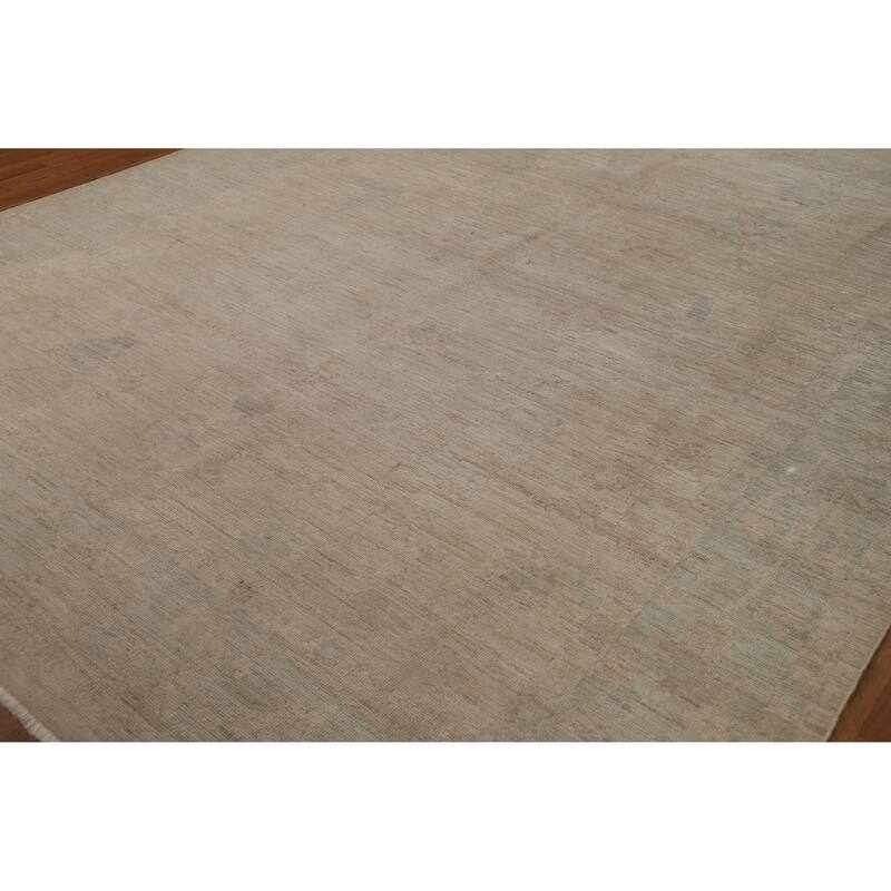 Transitional Oushak Turkish Rug Hand-Knotted Wool Carpet - 8'3"x 10'0"