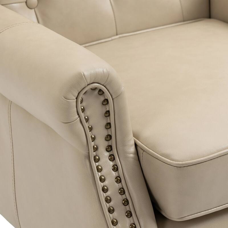 Mid Century Nailhead Decorative Armchair