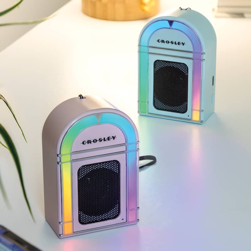 Crosley Mini Jukebox Portable Bluetooth Speaker In Aqua Blue