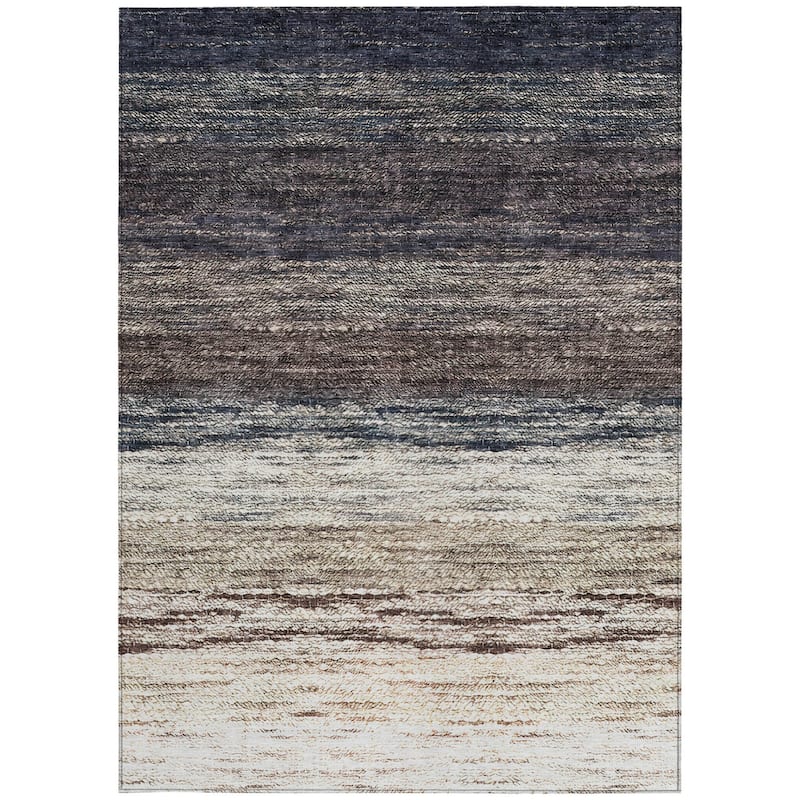 HomeRoots Ombre Transitional Rectangle Outdoor Rug