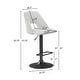 preview thumbnail 11 of 17, Roundhill Furniture Nuvia Contemporary Adjustable Barstool with Upholstered Swivel Seats, Set of 2