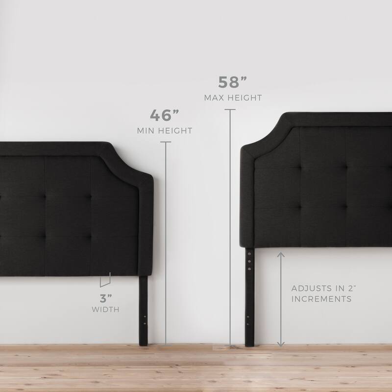 Brookside Liza Upholstered Curved and Scoop-Edge Headboards