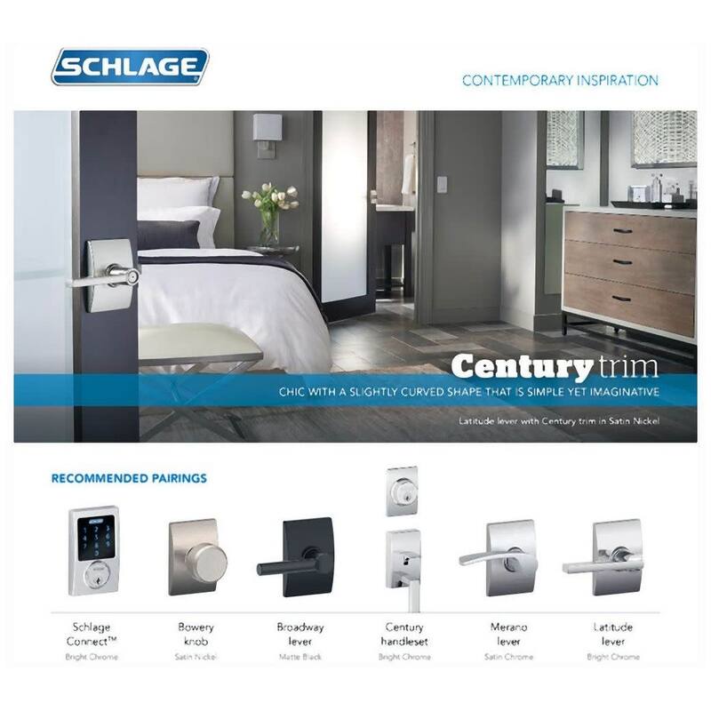 Schlage Single Cylinder Keyed Entry Grade 1 Deadbolt with Decorative