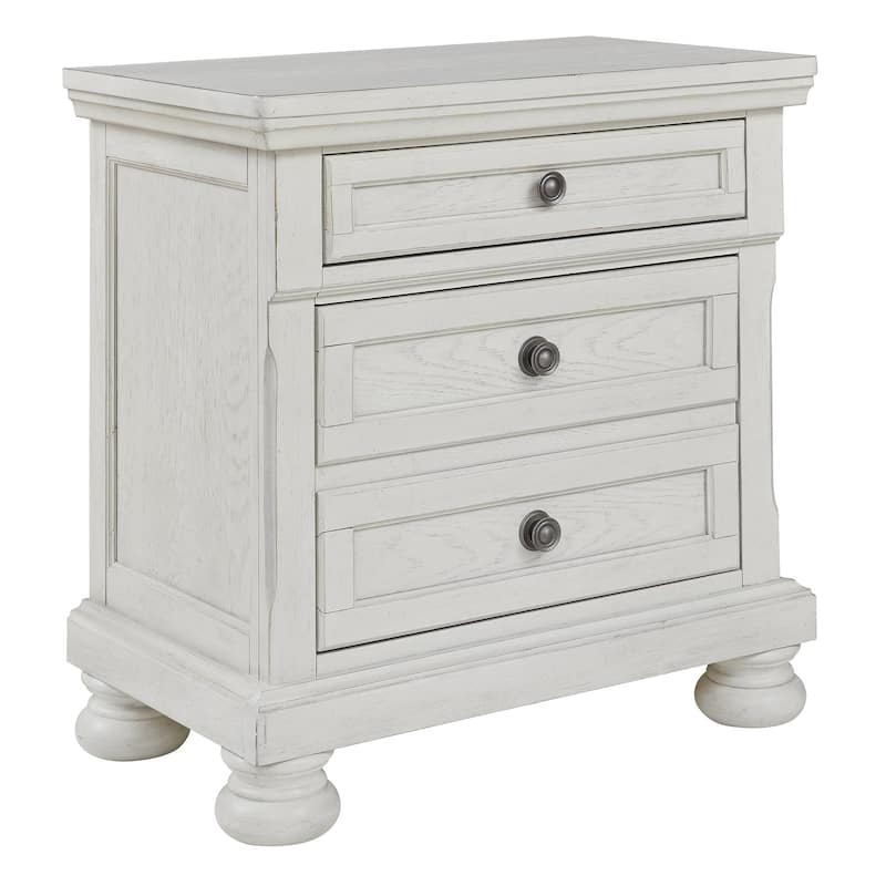 Robbinsdale Antique White 2 Drawer Nightstand