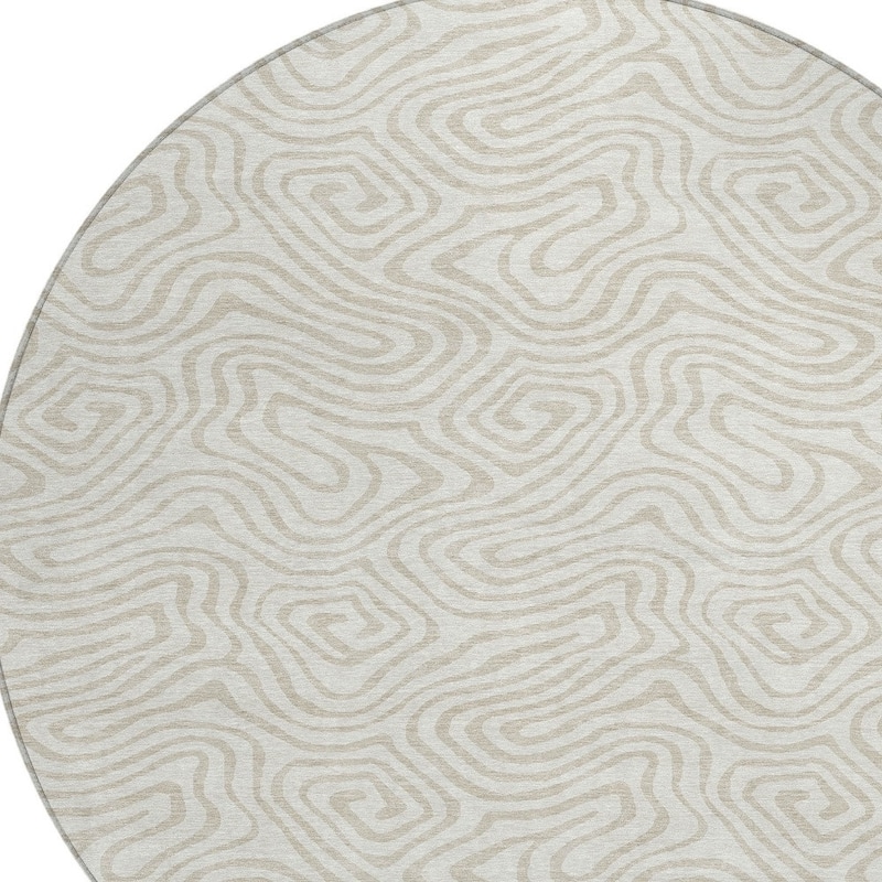 HomeRoots Abstract Transitional Rectangle Outdoor Rug