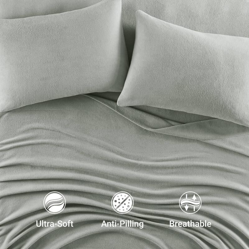Madison Park Micro Fleece Bed Sheet Set