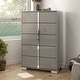 preview thumbnail 24 of 28, Furniture of America Erina Modern Glossy 5-Drawer Chest