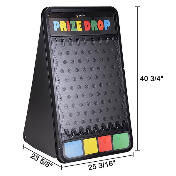 dimension image slide 1 of 2, WinSpin Prize Drop Board Game with LED Light 12 Pucks Carnival Party Trade Show