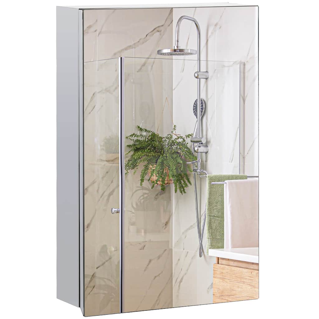 kleankin Wall-Mounted Medicine Cabinet with Mirror