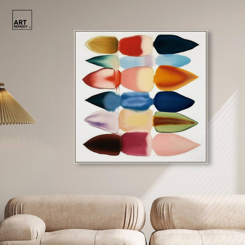 Watercolor Collage Canvas by Art Remedy