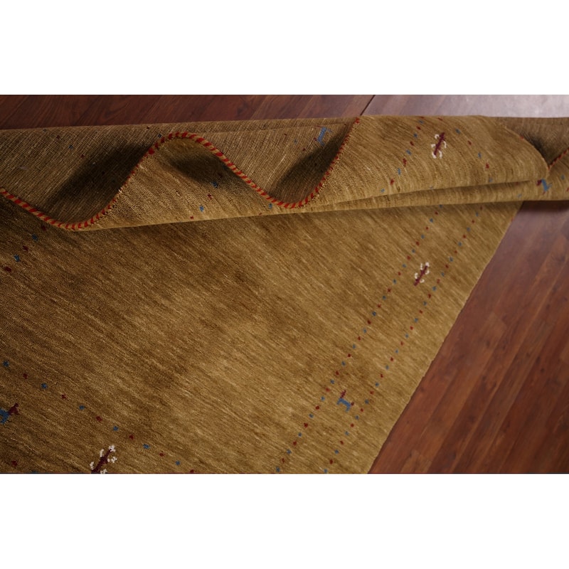 Little Animals Tribal Gabbeh Oriental Accent Rug Handmade Wool Carpet - 3'11"x 6'4"