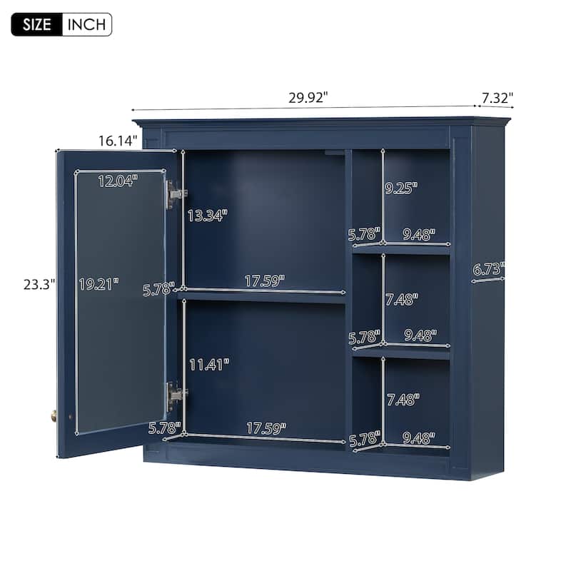 Modern Bathroom Wall Cabinet with Mirror