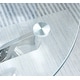 preview thumbnail 6 of 15, Round Glass Coffee Table with Stainless Steel Legs