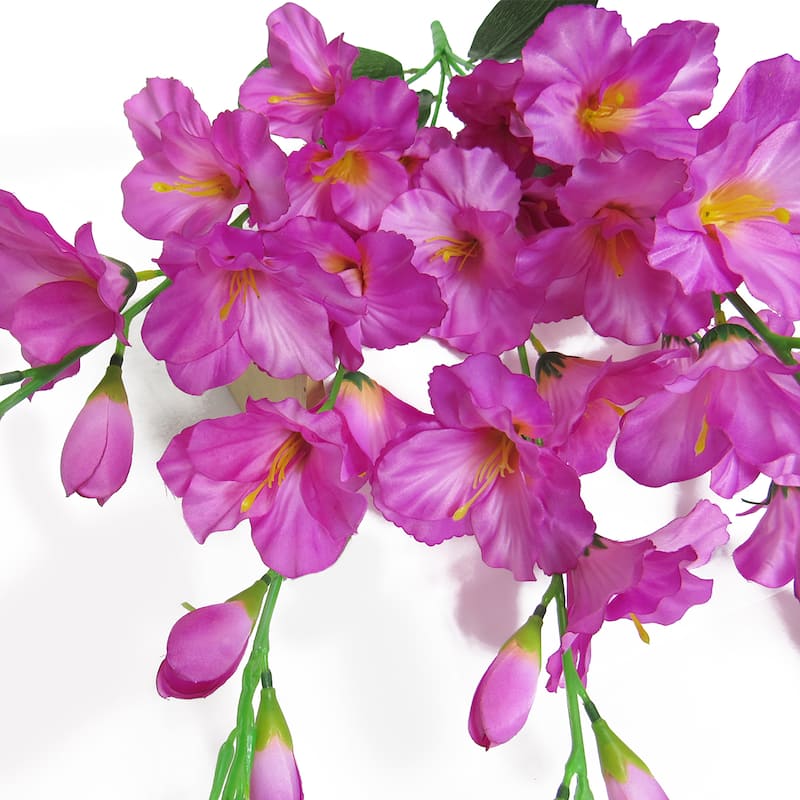 Artificial Gladiolus Flower Stem Bush Bouquet 26in