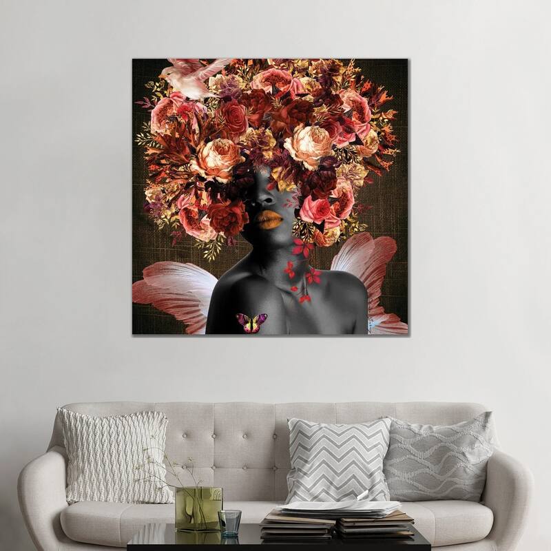 iCanvas "Angel In The Garden - Women In Bloom" by Yvonne Coleman Burney Canvas Print