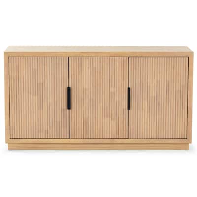 SAFAVIEH Couture Shelbie 3-Door Reeded Sideboard - 60"W x 18"D x 32"H