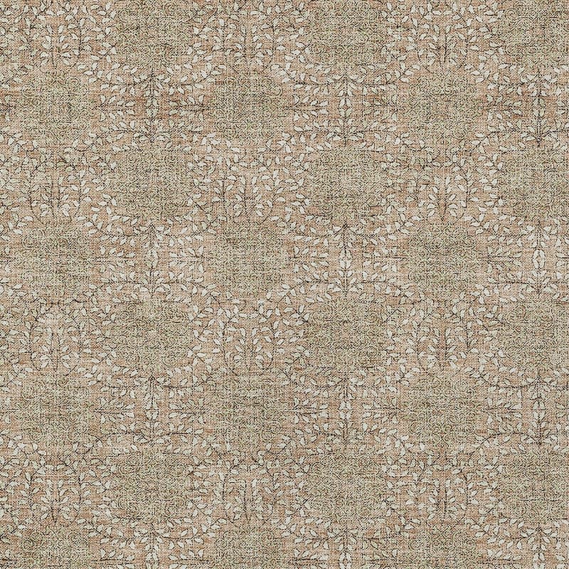HomeRoots Damask Transitional Rectangle Outdoor Rug