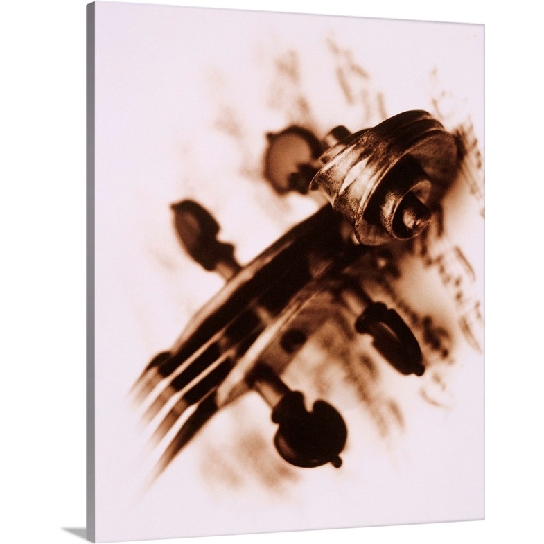 Stradivarius violin scroll on sheet music" Canvas Wall Art - Bed Bath &  Beyond - 16471580