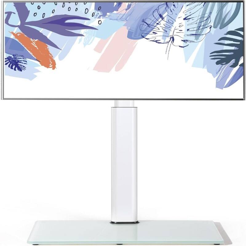 Floor TV Stand - White