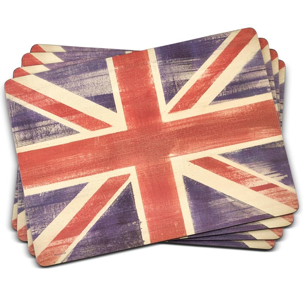 Pimpernel Set of 4 Flag Placemats - 15.7" x 11.7" each
