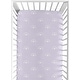 preview thumbnail 1 of 4, Lavender Purple Boho Rainbow Girl Fitted Crib Sheet Light Lilac and White Celestial Sky Outdoors Nature Girl Shabby Chic