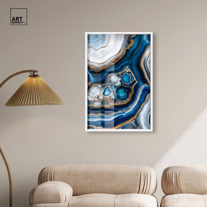 Azure Alveoli II Shadowbox by Art Remedy