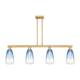 Option Brushed Brass / Sapphire Blue