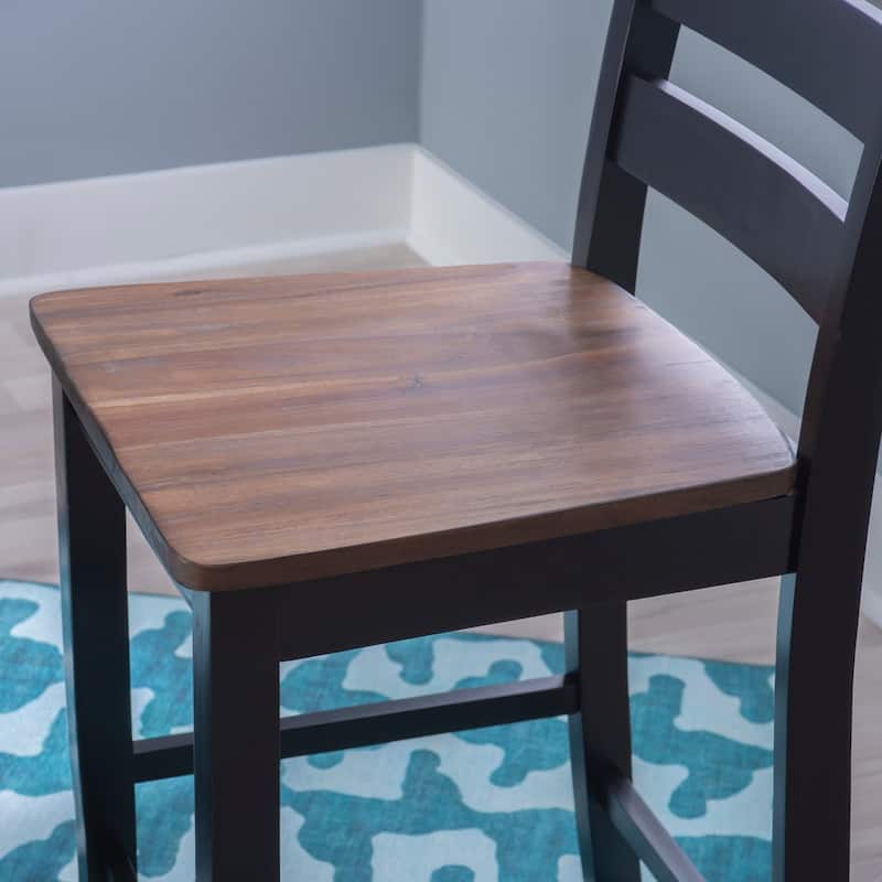 Crovetti 3-Piece Rustic Farmhouse Counter Set