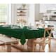 Elegance Plaid Jacquard Woven Tablecloth - 52" w x 52" l - holly green