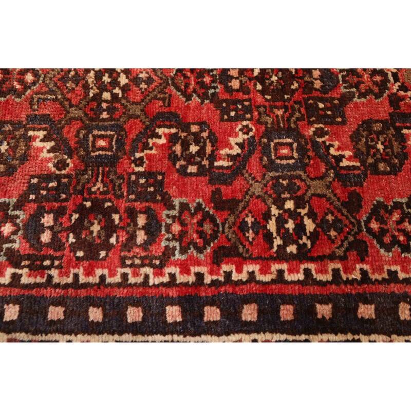 ECARPETGALLERY Hand-knotted Andelz Red Wool Rug - 2'5 x 16'10